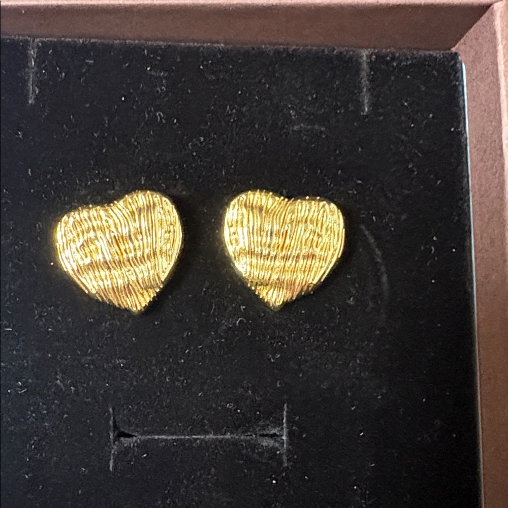 YUMIYU Heart Earrings Gold Filled - Picture 4 of 7